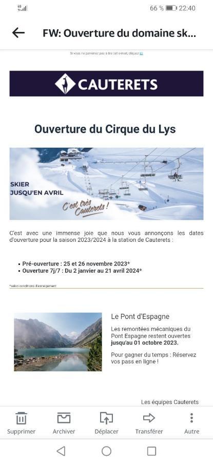 Appartement Parking Gratuit Navette Telecabines Week End كوتيريه المظهر الخارجي الصورة